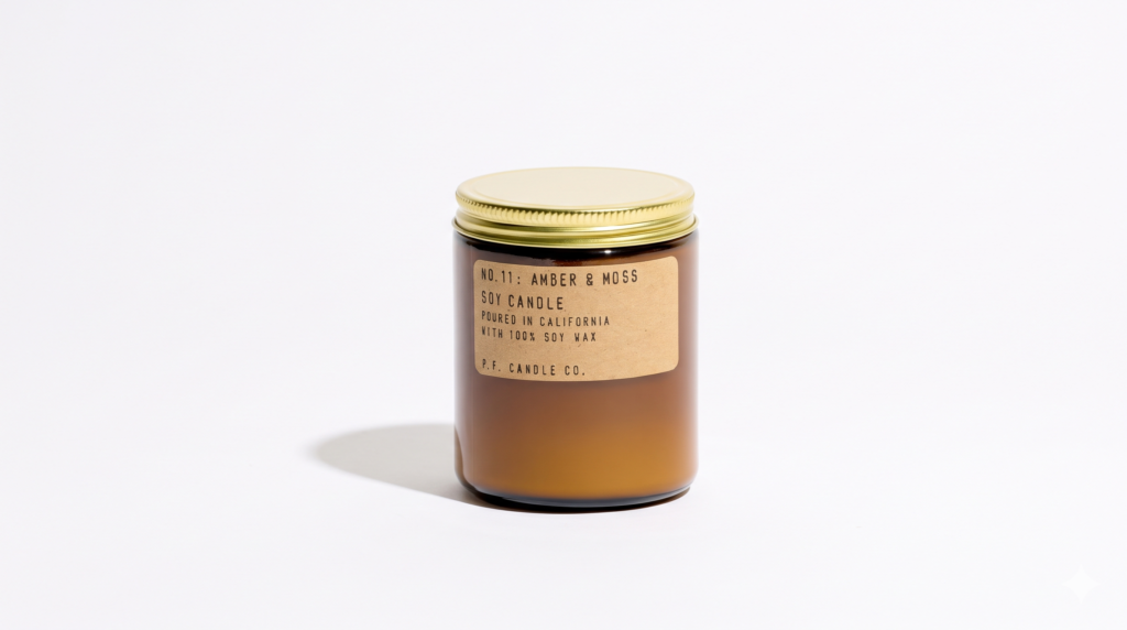 P.F. Candle Co. Amber & Moss Candle Review